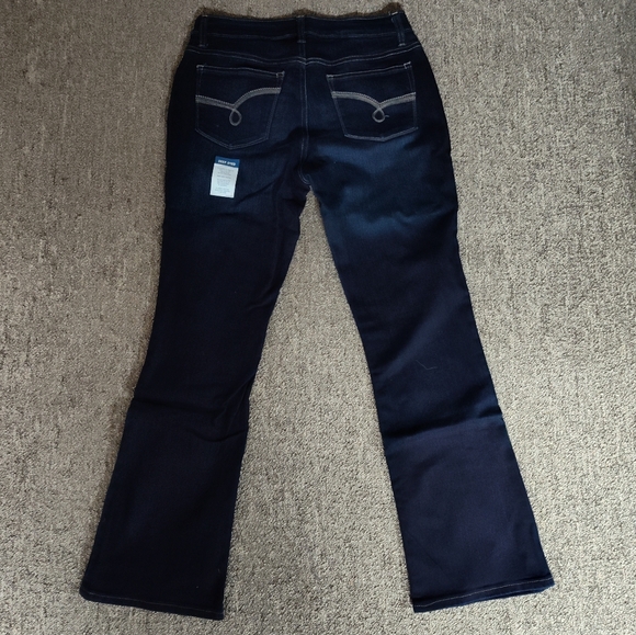 Lee Women's Stretchy Deep-Dyed Dark Blue Jeans - Picture 3 of 4